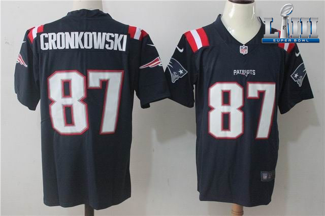 2019 New England Patriots Super Bowl LIII game Jerseys-145